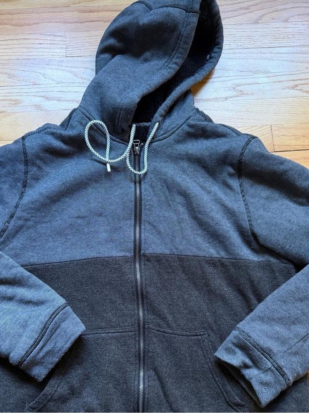 O'Neill Men's Dark Charcoal Zip-Up Sweater